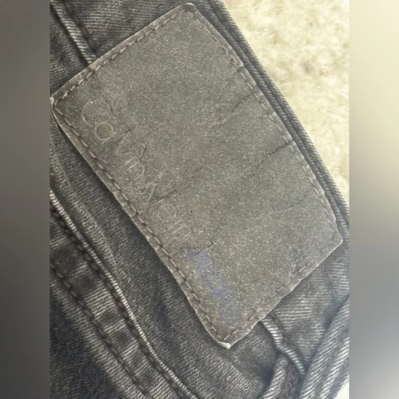 Calvin Klein Jeans Black Denim Legging/Jeggings Size: 32 / Women's 14 - Picture 4 of 5